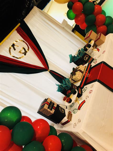 gucci themed party decorations|gucci party decorating ideas.